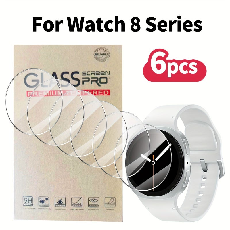 6pcs Screen Protector For Watch 8 44mm 40mm 46mm 9H Hardness Anti Fingerprint - Image 1