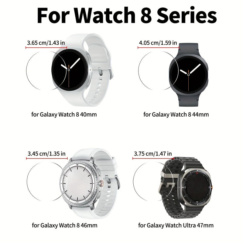 6pcs Screen Protector For Watch 8 44mm 40mm 46mm 9H Hardness Anti Fingerprint - Image 2
