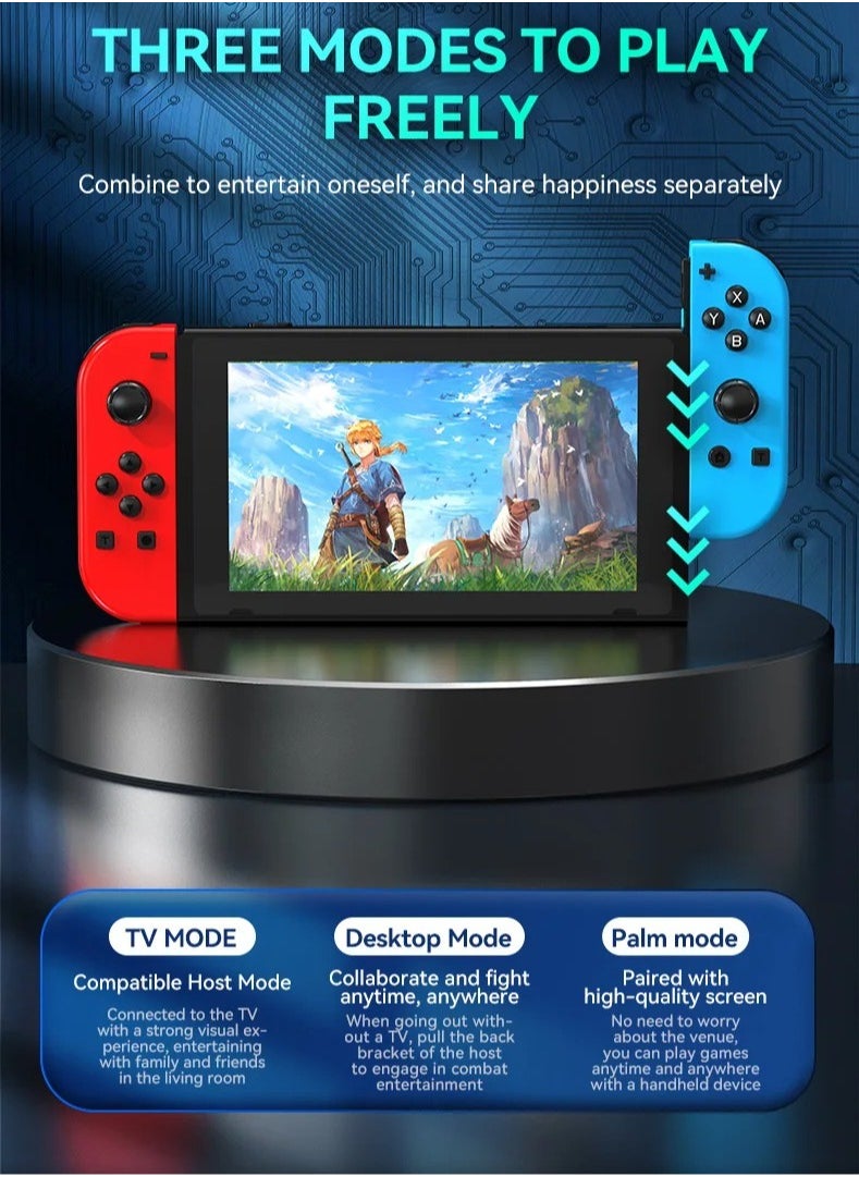 Generic RGB Wireless Controller, 6 Axis Gyro Bluetooth Joystick Controller, Lightweight And Portable Gamepad With Wake Up Function, Dual Vibration Gaming Controller For Nintendo Switch, (Grey)  - Image 4