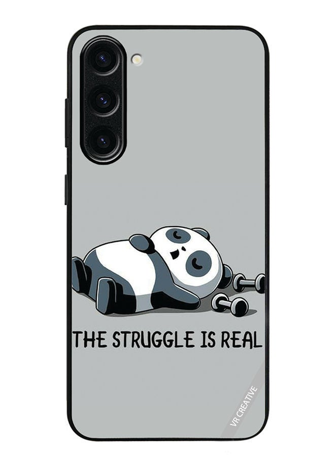 VR CREATIVE Protective Case Cover For Samsung Galaxy S23 Struggle Is Real Design Multicolour - Image 1
