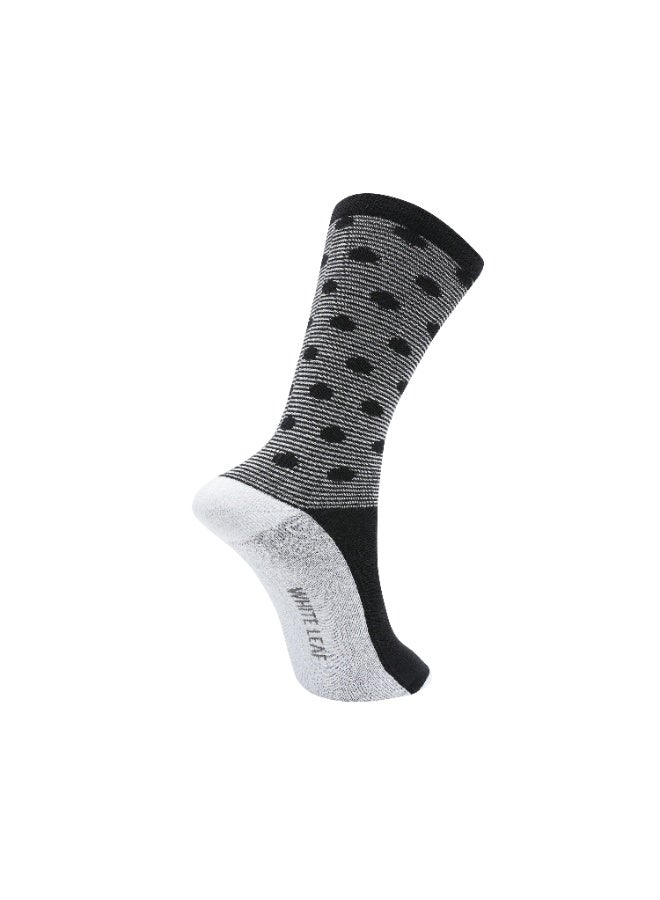 الورقة البيضاء جوارب مقاومة للانزلاق لمرضى السكري، أسود - 1 عبوة - Image 4