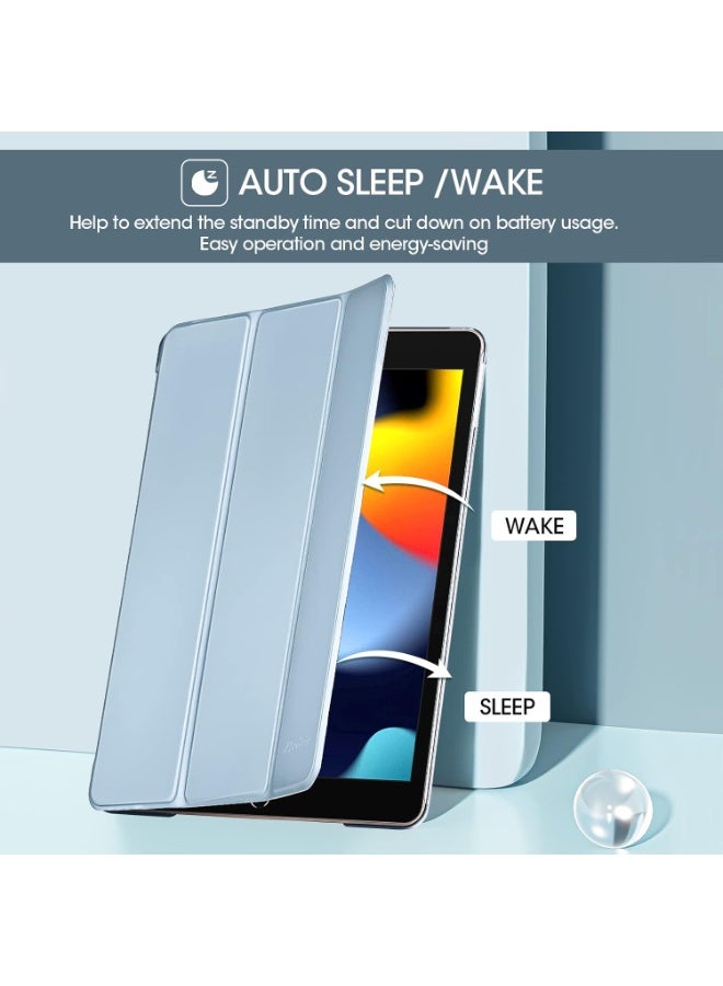 erorex iPad 10.2 Case (7th/8th/9th Gen) – Sky Blue Smart Cover with Auto Wake/Sleep - Image 4