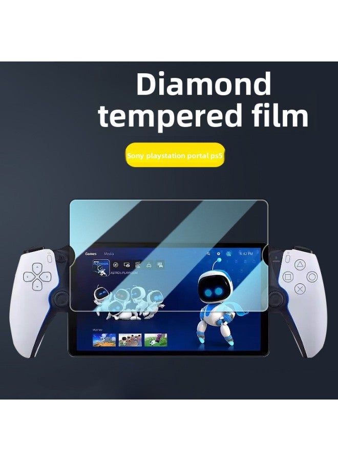 مناسب لجهاز Sony PS5 Streaming Handheld PlayStation Portal شاشة زجاجية عن بعد طبقة زجاجية مضادة للخدش - اللون: من أجل Sony PS5 Plus التعبئة والتغليف قطعتين - Image 1