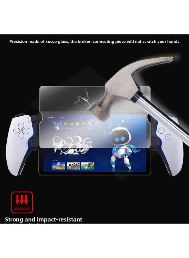 مناسب لجهاز Sony PS5 Streaming Handheld PlayStation Portal شاشة زجاجية عن بعد طبقة زجاجية مضادة للخدش - اللون: من أجل Sony PS5 Plus التعبئة والتغليف قطعتين - Image 3