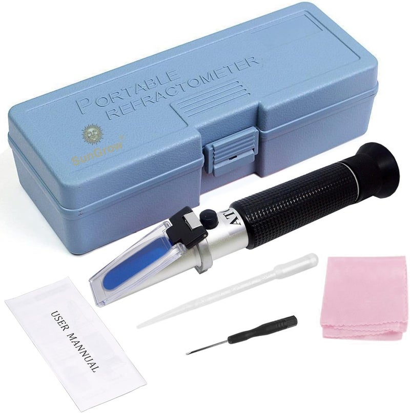 SunGrow Measure Salinity of Water with Aquarium Refractometer, Remarkable Accuracy, Easy Reading - Image 1