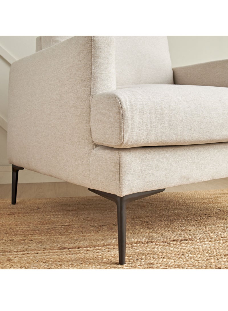 House One Chair|Swedish Wood and Linen 88x85x90 cm- Beige - Image 5