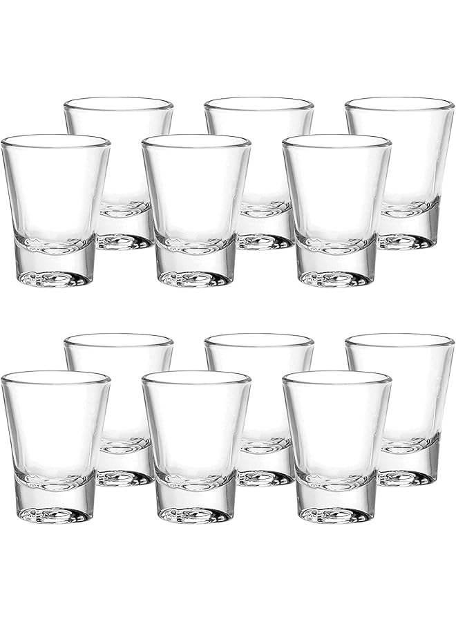 S-TOP Solo Shot Glass, Set Of 12, Clear, 60 Ml, P00110, Shot Glass, Shooter Glass, Liquor Glass, Sipping Glass, Tiny Tumbler, Appetizer Bowls. Serving Bowls - Image 1
