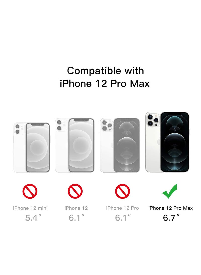DUSALA - IPhone 12 Pro Max Case Camera Control Compatible with MagSafe Shockproof Military-Grade Protection Magnetic Phone Case for iPhone 12 Pro Max Classic Hybrid Case Clear - Image 1