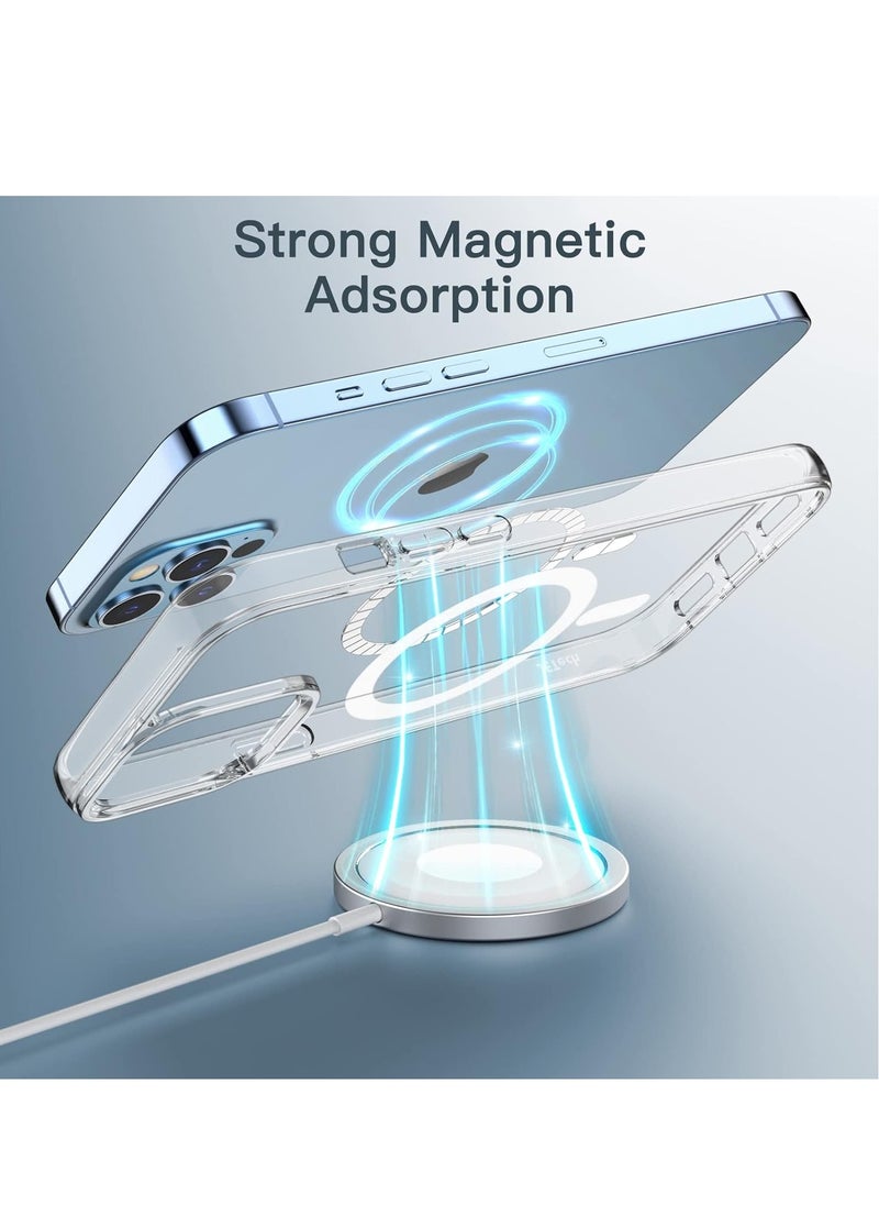 DUSALA - IPhone 12 Pro Max Case Camera Control Compatible with MagSafe Shockproof Military-Grade Protection Magnetic Phone Case for iPhone 12 Pro Max Classic Hybrid Case Clear - Image 1