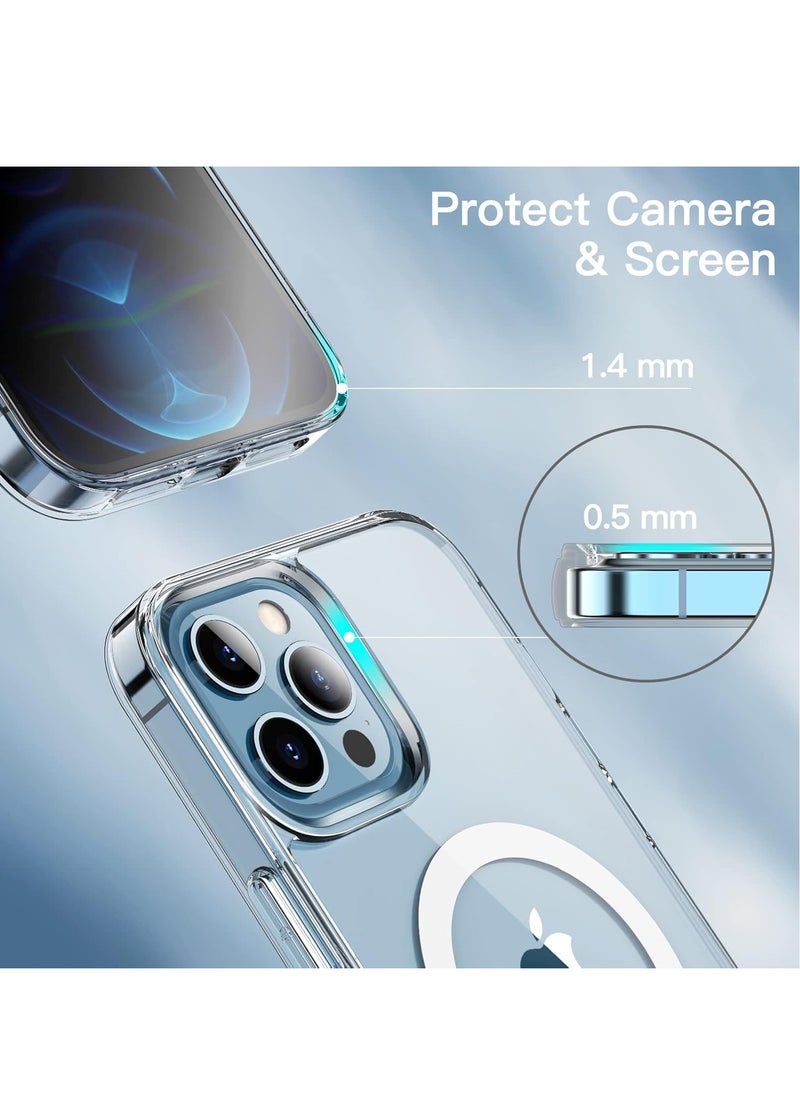 DUSALA - IPhone 12 Pro Max Case Camera Control Compatible with MagSafe Shockproof Military-Grade Protection Magnetic Phone Case for iPhone 12 Pro Max Classic Hybrid Case Clear - Image 1