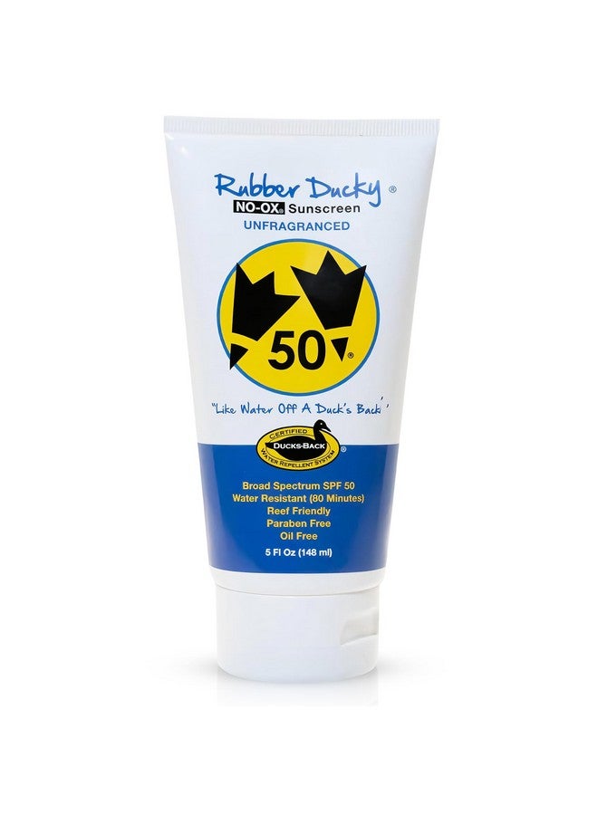 Rubber Ducky | Vitamin E Sunscreen with SPF 50, Water-Resistant Sunscreen for Face and Body | Broad Spectrum Lotion, Oil-Free Moisturizing Sunscreen, Alternative for Moisturizing Sunblock (1 pc., 5oz) - Image 1