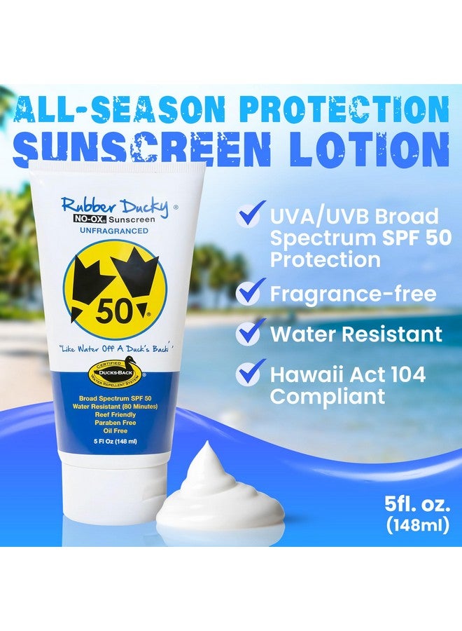 Rubber Ducky | Vitamin E Sunscreen with SPF 50, Water-Resistant Sunscreen for Face and Body | Broad Spectrum Lotion, Oil-Free Moisturizing Sunscreen, Alternative for Moisturizing Sunblock (1 pc., 5oz) - Image 2