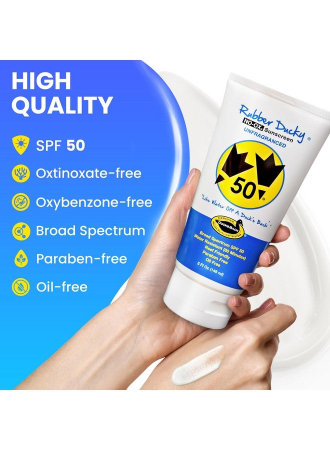 Rubber Ducky | Vitamin E Sunscreen with SPF 50, Water-Resistant Sunscreen for Face and Body | Broad Spectrum Lotion, Oil-Free Moisturizing Sunscreen, Alternative for Moisturizing Sunblock (1 pc., 5oz) - Image 3