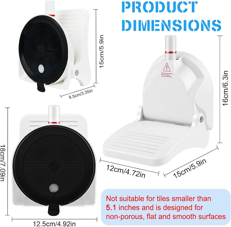 CLIO Foldable Shower Foot Rest with Suction Cup for Shaving Legs，Anti-Slip Shower Pedal with No Drilling Suction Cup for Pregnant Woman u0026 Back Pain Sufferers- Reduce Body Strain u0026 Bending Over - Image 4