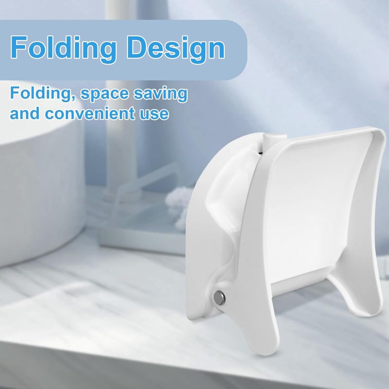 CLIO Foldable Shower Foot Rest with Suction Cup for Shaving Legs，Anti-Slip Shower Pedal with No Drilling Suction Cup for Pregnant Woman u0026 Back Pain Sufferers- Reduce Body Strain u0026 Bending Over - Image 2