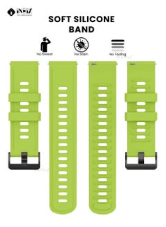 INEIX Silicone Replacement Strap For Huawei Watch 3/3 Pro - Flouresent Green  - Image 5