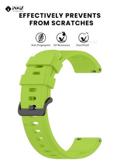 INEIX Silicone Replacement Strap For Huawei Watch 3/3 Pro - Flouresent Green  - Image 2