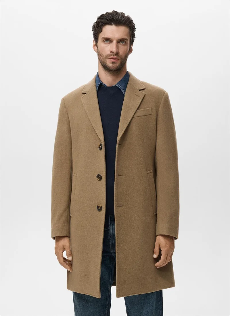 Mango Man Wool overcoat
