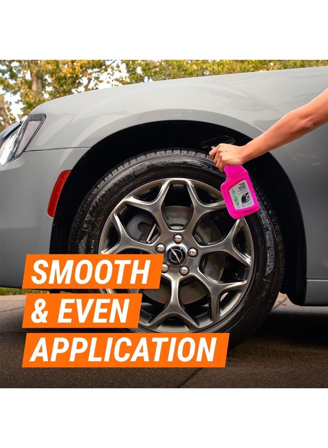 NORA N-254 Tire Shine Spray, Wet-Black High Gloss Finish, Long-Lasting Protection Up to Two Weeks, Conditions, Preserves & Restores Tire's Deep Black Color, Easy 500ml Spray - Image 5