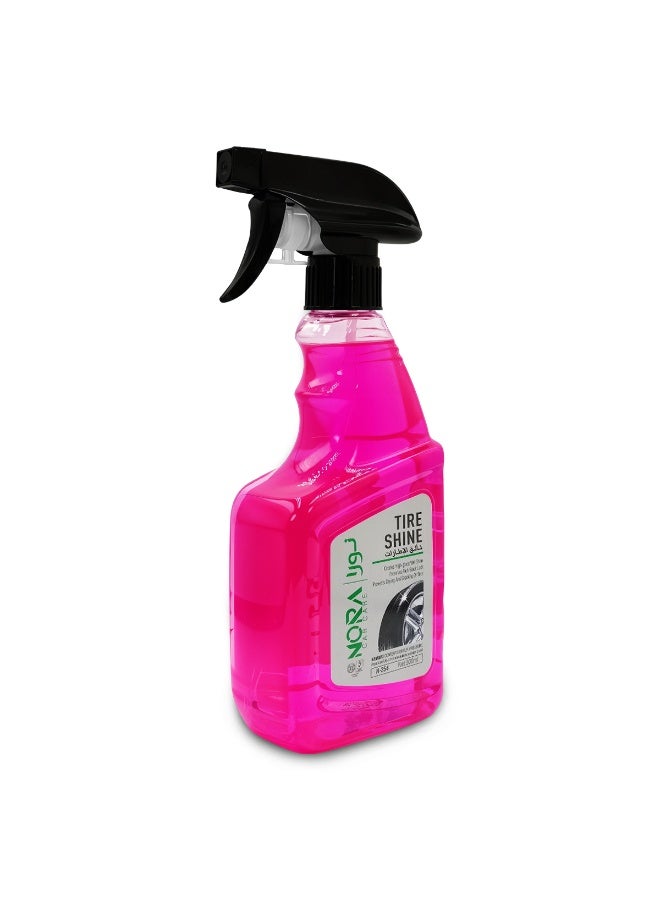 NORA N-254 Tire Shine Spray, Wet-Black High Gloss Finish, Long-Lasting Protection Up to Two Weeks, Conditions, Preserves & Restores Tire's Deep Black Color, Easy 500ml Spray - Image 3