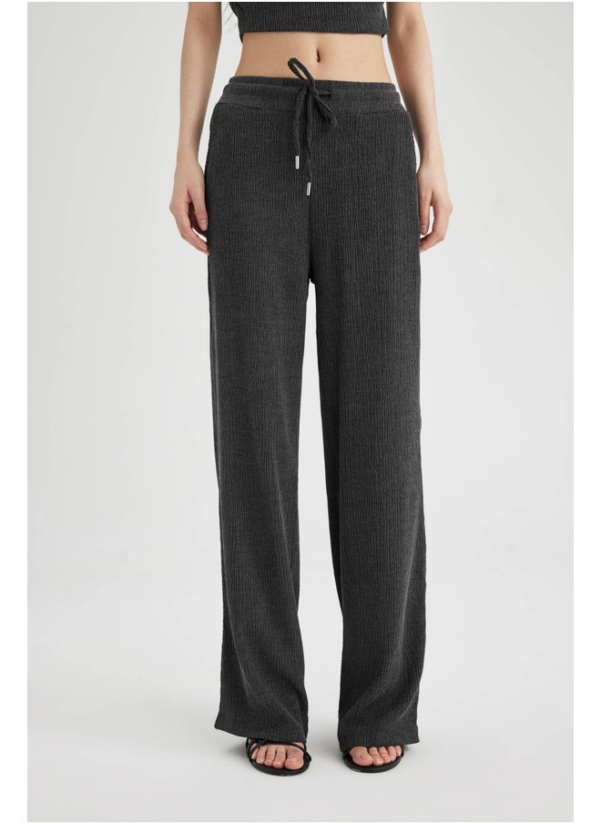 DeFacto - Woman Wide Leg Knitted Trousers - Image 1