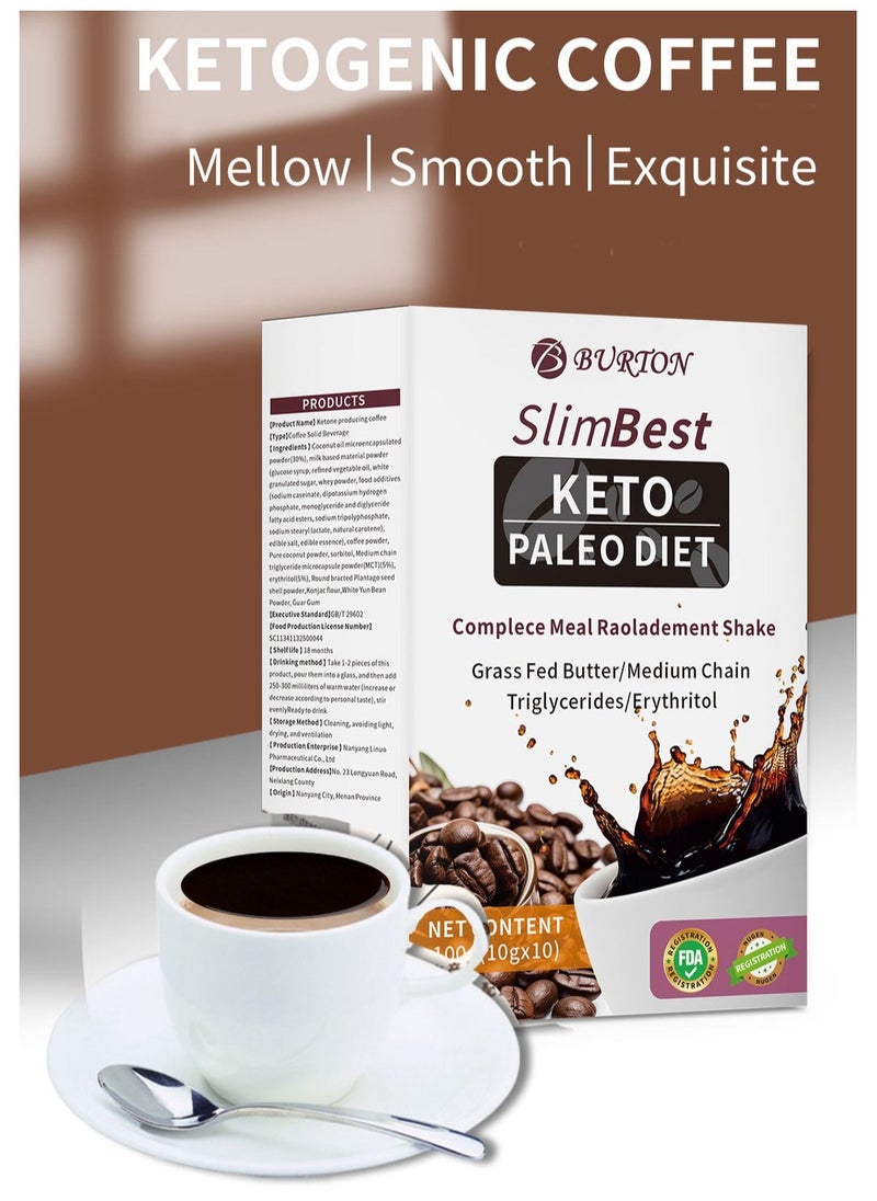 BURTON 2-PACK Ketogenic High Performance Keto Coffee, Supports Energy & Metabolism, Ketogenic Diet 10g*10*2  - Image 2