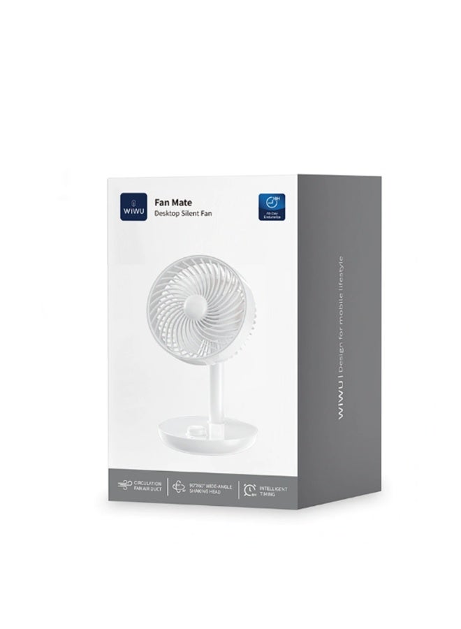 دبليو اي دبليو يو WiWU WI-FS013 مروحة محمولة يدوية قابلة للشحن Fan Mate لون أبيض - Image 4