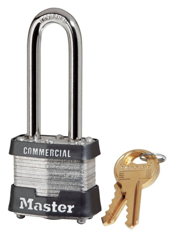 Master Lock 3KALH 0324#3 Long Shackle Laminated Padlock, 2"