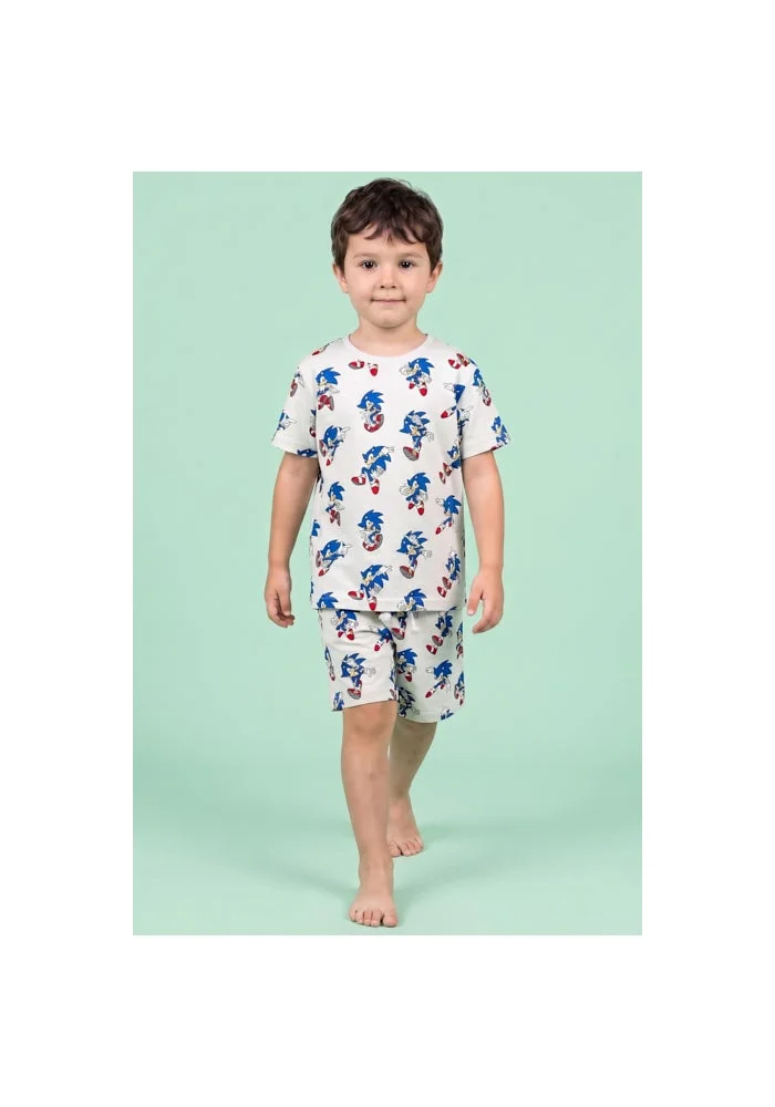أر أند بي Sonic Print Shorts Pyjama Set