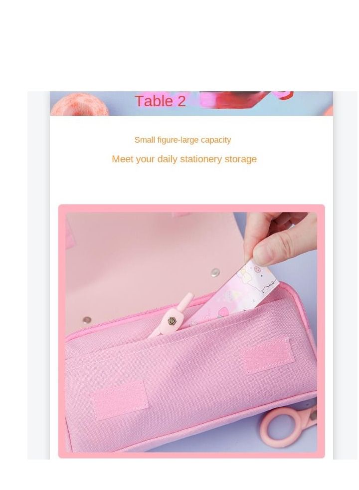 Y&D Decompression  Storage Case, Large Capacity Multi-slot Compartment Zipper Bag of Study Stationery, Suitable School Office Use - Image 5