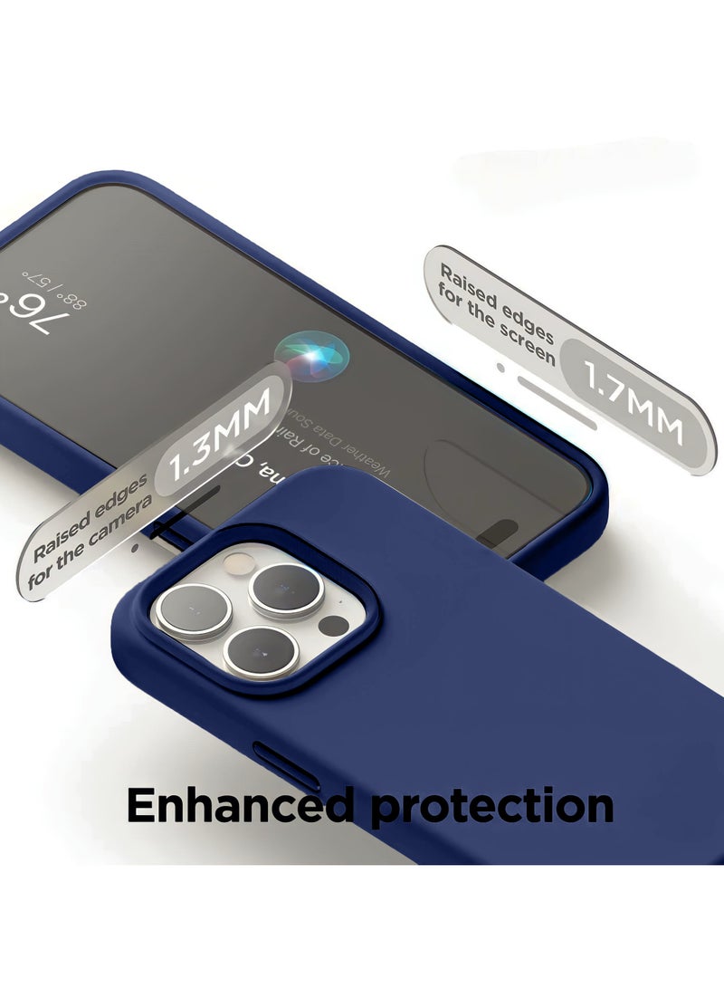Mida iPhone 14 Pro Silicone Case Cover, full body protection case with a soft silky feel, shockproof cover with microfiber lining  - Image 2