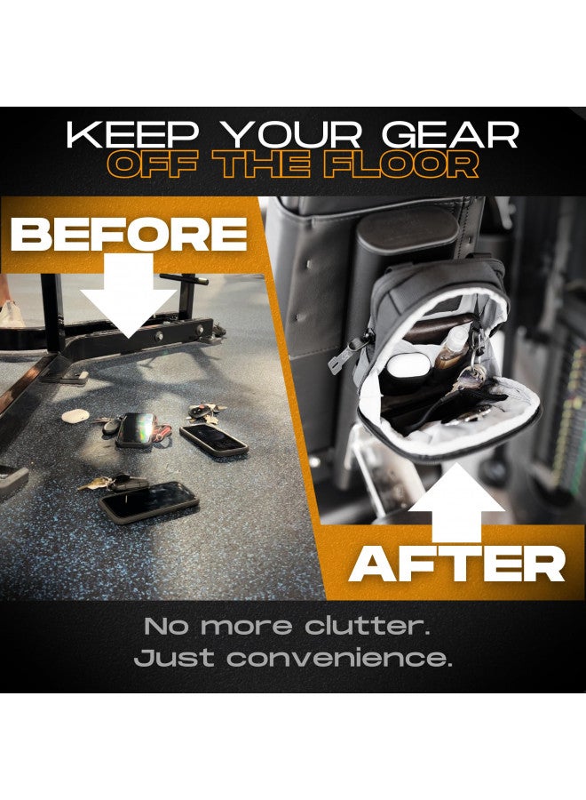 Magnetic Bag Company - Black Crossbody Bag Sling Chest Bag for Men and Women | Magnetic Gym Bag for Gym, Travel, Work, and Sports | Keep Your Items Off the Dirty Gym Floor with Magnetic Attachment - Image 2