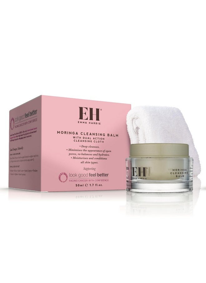 EMMA HARDIE Cleansing Balm Moringa Oil Makeup Remover Balm With Microfiber Face Cloth With Vitamin E And Grapeseed Oil Cleansing Balm Makeup Remover And Makeup Remover Cloth (50 Ml)  - Image 2