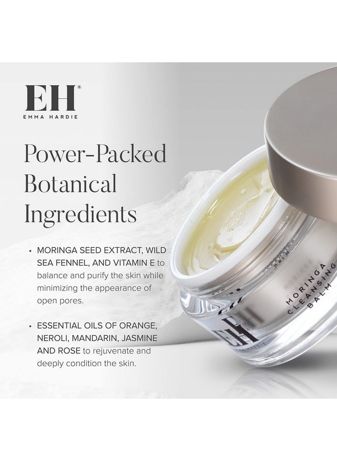 EMMA HARDIE Cleansing Balm Moringa Oil Makeup Remover Balm With Microfiber Face Cloth With Vitamin E And Grapeseed Oil Cleansing Balm Makeup Remover And Makeup Remover Cloth (50 Ml)  - Image 4