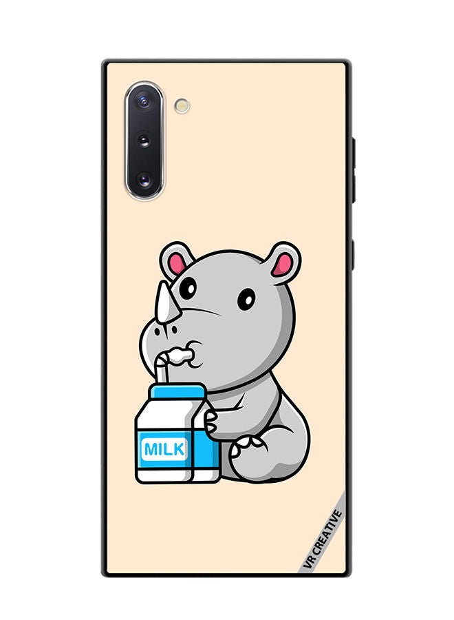 VR CREATIVE Protective Case Cover For Samsung Galaxy Note10 5G Cute Rhino Design Multicolour - Image 1