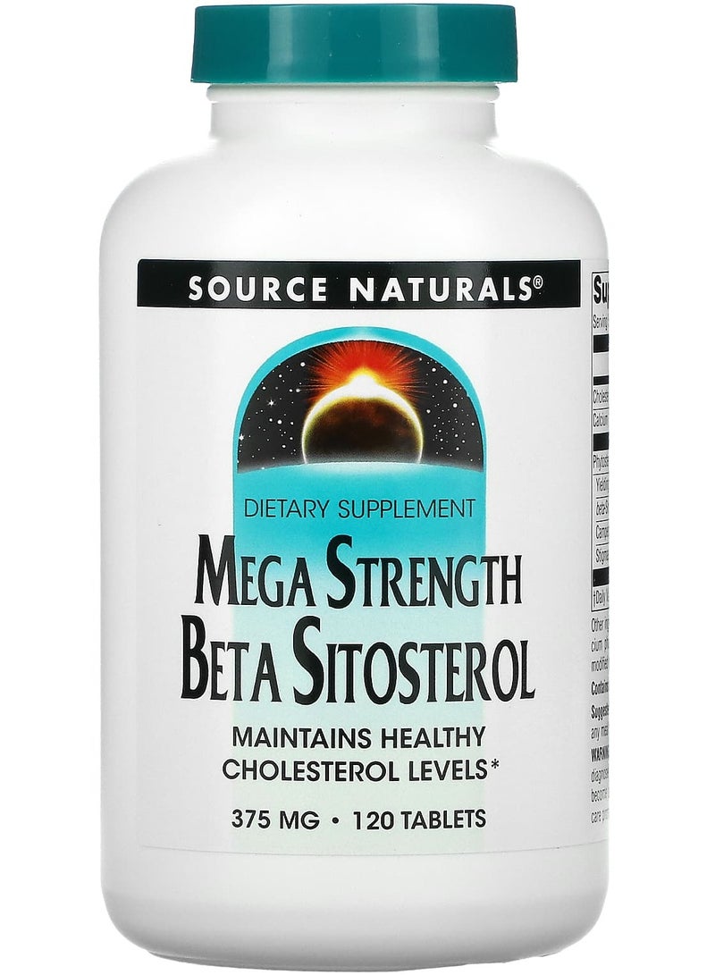 Mega Strength Beta Sitosterol, 375 mg, 120 Tablets