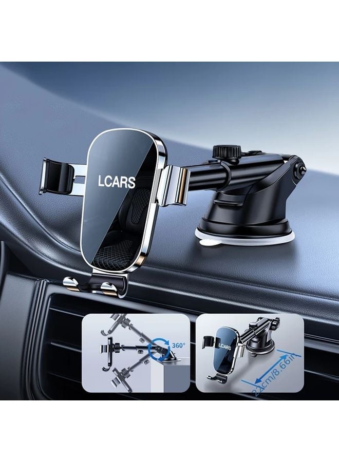 Black Universal Car Phone Holder Dashboard Suction Cup Mount For Mobile Navigation - Image 5