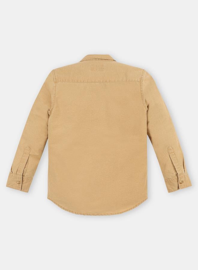 Infinity Boys Solid Double Pocket Detail Long Sleeves Shirt - Image 5