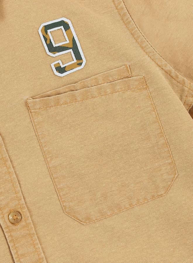 Infinity Boys Solid Double Pocket Detail Long Sleeves Shirt - Image 4