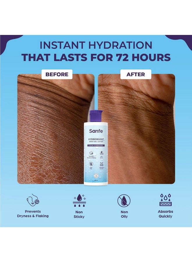سانفي لوشن جل للجسم هيدروبوست مغذي عميق وترطيب طويل الأمد يحتوي على الجلسرين سريع الامتصاص وغير دهني للبشرة الجافة والمتقشرة 200 مل - Image 2