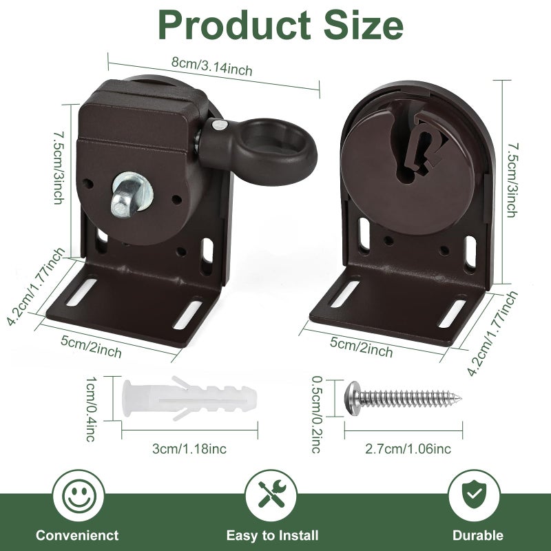 Lihopefe Universal Replacement Installation Accessories for Indoor/Outdoor Sunshade and Roller Blinds - Image 2