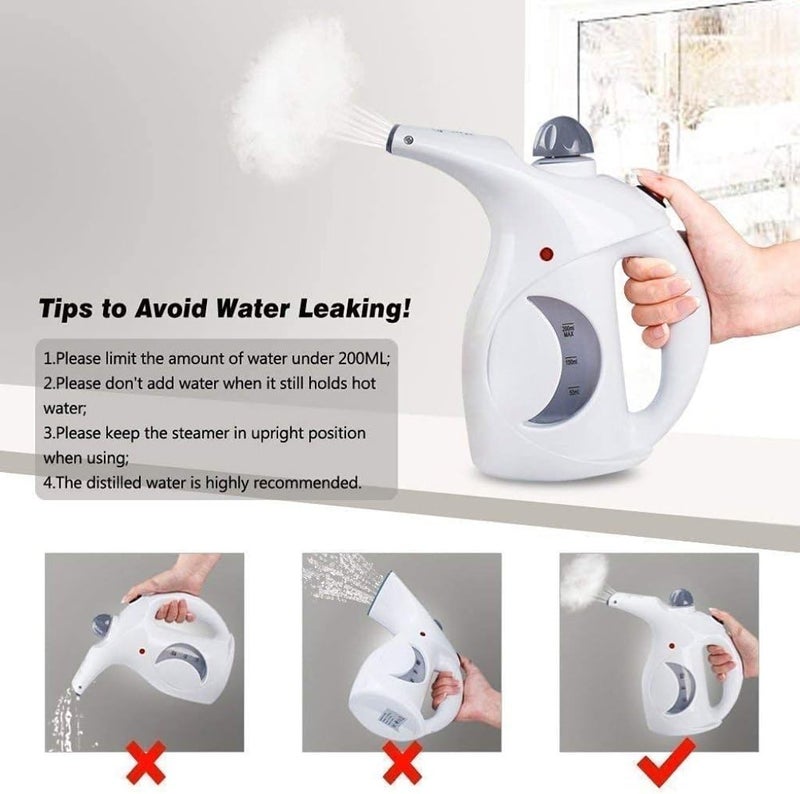 Zenkova Steamer for Facial Handheld Garment Portable Family Fabric Steam Brush Facial Inhaler Vaporizer with Ionic Technology Sterilization Multicolor - Image 4