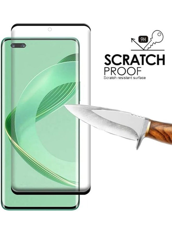Ocean Huawei Nova 11Pro Full Screen Protector Film 2 PCS, 9H Hardness Tempered Glass, 3D Curved Film HD Anti-Fingerprint Protector Film Anti-Scratch Screen Protective Film for Huawei Nova 11Pro, Black/Clear - Image 4