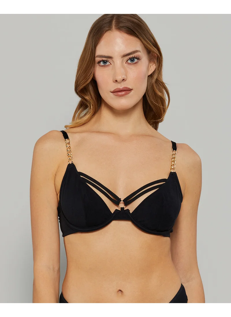 Isla & Evie La Senza Unlined Demi Wired Sexy Black Bra Without Sling