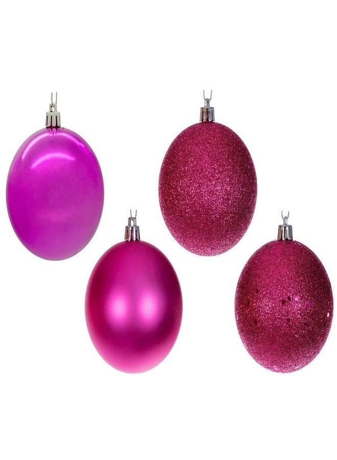 Vickerman 3" Pink 4-Finish Ball Ornament Set.Includes 16 Ornaments per Box. - Image 4