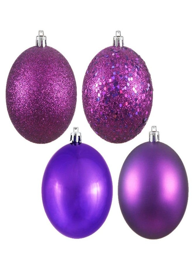 Vickerman 3" Pink 4-Finish Ball Ornament Set.Includes 16 Ornaments per Box. - Image 3