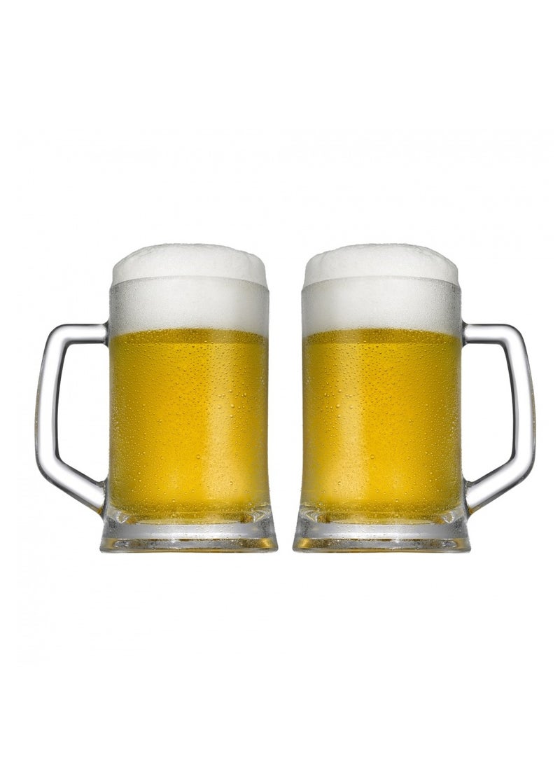 Pasabahce 2-Piece Pub Beer Mug 660 ml Clear - Image 2