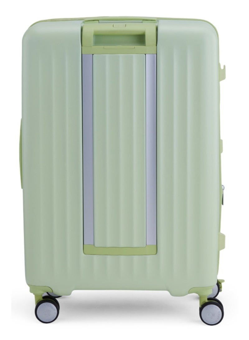 AMERICAN TOURISTER Trento + Suitcase, Check-In Size 68 cm / 25 inch, 4 Spinner Wheels, Hard Top, Polycarbonate, Matcha|2 In 1 Optimov™ Shock Absorbing Wheels|Book Opening|Expandable|TSA Lock|Waterproof Section - 3 Years International Warranty - Image 5