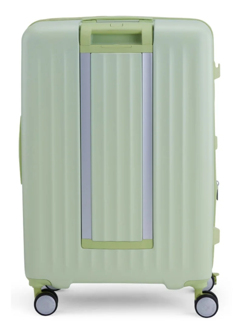 American Tourister  Trento + Suitcase, Check-In Size 68 cm / 25 inch, 4 Spinner Wheels, Hard Top, Polycarbonate, Matcha|2 In 1 Optimov™ Shock Absorbing Wheels|Book Opening|Expandable|TSA Lock|Waterproof Section - 3 Years International Warranty  | Best Price UAE