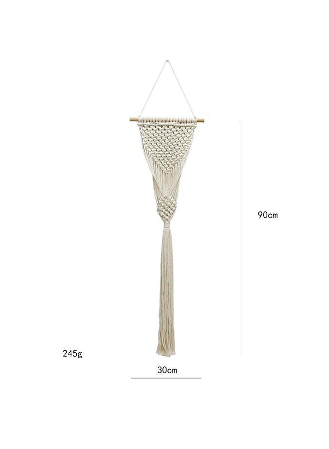 Bluejw Nordic New Handmade Tapestry Cotton Rope Woven Hanging Basket Flower Pot Plant Net Bag Modern Bedroom Room Balcony Decoration  - Image 1
